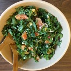 Spicy Blood Orange Kale-isi Salad & Iron-Throne Skillet Bone-in Pork Chops