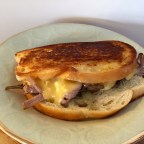 “What a Gouda-Guy” Grilled Cheese and Roast Beef Sammich