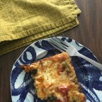 Smoked Cheddar and Roasted Vegetable Egg Bake